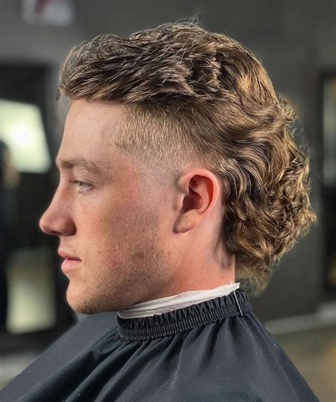 60 Stylish Modern Mullet Hairstyles for Men | Curly hair men, Mullet ...