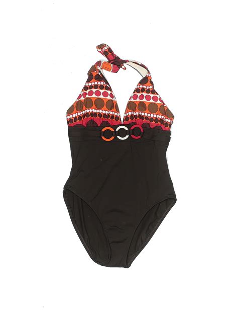 La Blanca Black Brown One Piece Swimsuit Size 6 - 72% off | thredUP