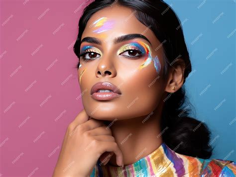 Premium AI Image | Indian Beauty Influencer Captures the Essence of Art