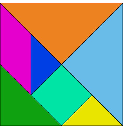 Tangram-clip art (113821) Free SVG Download / 4 Vector