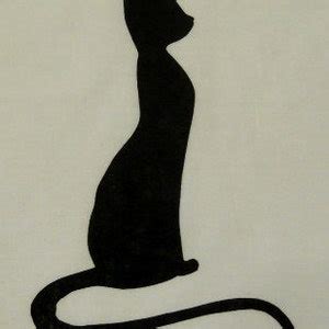 Cat Silhouette Quilt Applique Pattern Design easy - Etsy