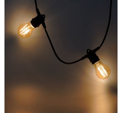 Кабел с фасунги 15xE27 5m IP44 Lightex