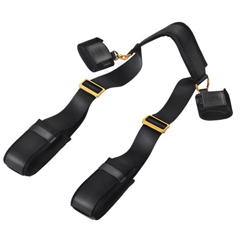missfun luxury bdsm thigh sling spreader straps  wrist cuffs ozgaga