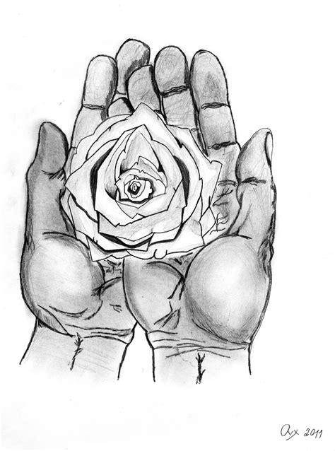 how to draw a hand holding something 2