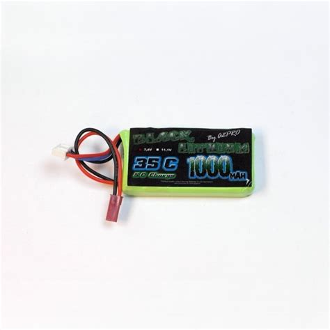 Lipo 2s 1000 mAh 45C A2Pro Black Lithium BEC-JST - TURBINES RC