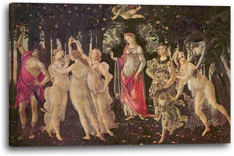 Canvas Print (100x70cm): Sandro Boticelli - Spring (Primavera): Amazon ...