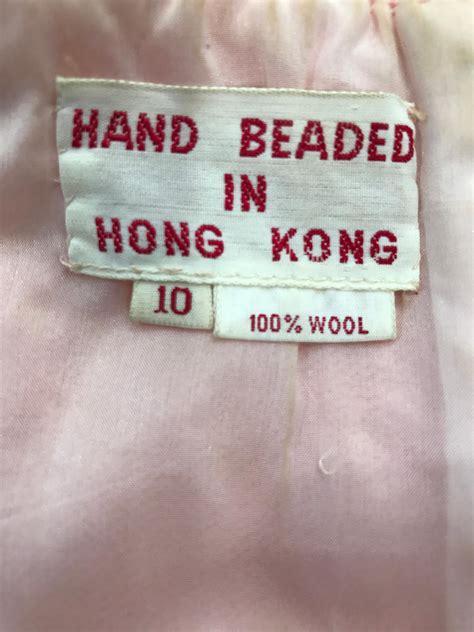 1960s Hand Beaded In Hong Kong Iridescent Pink Hour Glass Sequin Gown