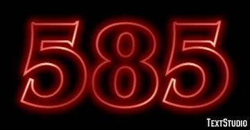 585 Text Effect and Logo Design Number