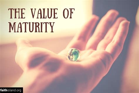 maturity faith island