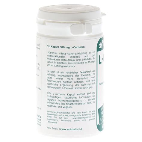 L-CARNOSIN 500 mg Kapseln 60 Stück online bestellen - medpex ...