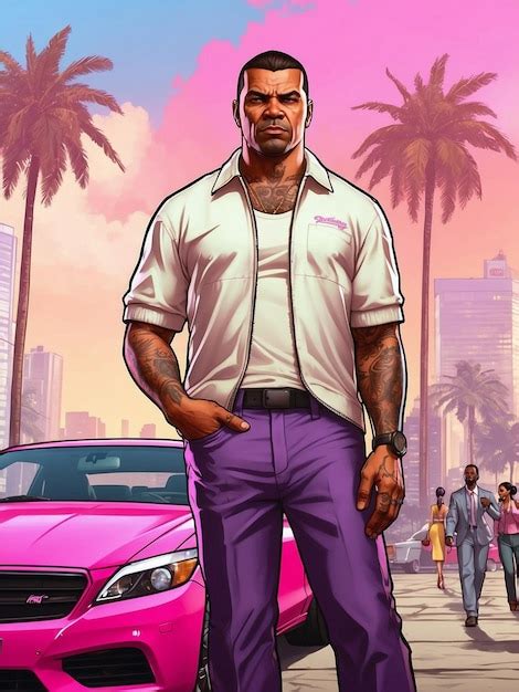 Premium Photo | GTA poster featuring a diverse range of character