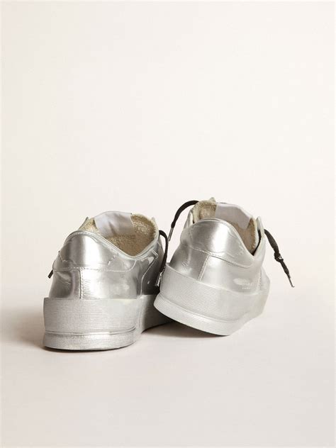Stardan sneakers in laminated leather | Golden Goose