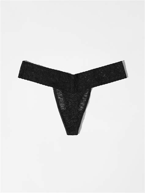 Lace Thong Liquorice Therapy - Premium Lace Underwear | Lace Laboratory