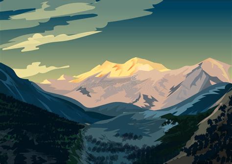 комплект горы иллюстрации иллюстрация вектора. иллюстрации ...