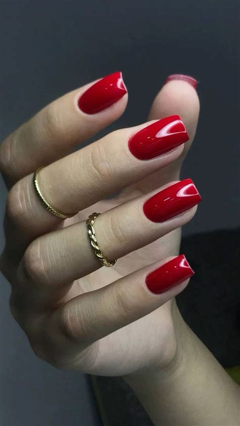 Красный маникюр. Классический красный маникюр. | Nails