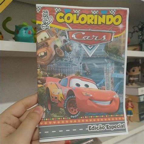 Livro De Colorir Carros - Livro De Colorir Carros Disney | Shopee Brasil