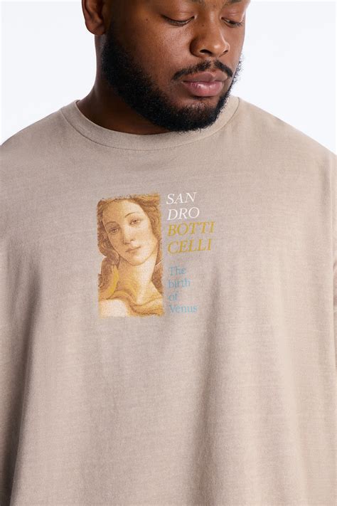 birth  venus botticelli short sleeve tee taupe fashion nova