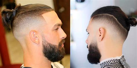 Мужская прическа top knot