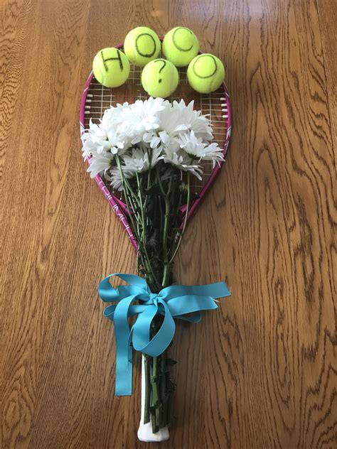 homecoming proposal for a girl who plays tennis! | Cute homecoming ...