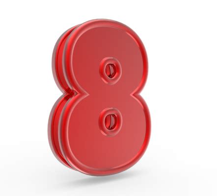 Number 8 PNGs for Free Download