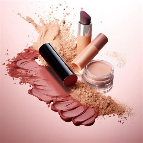 premium ai image makeup products studio shot cosmetics  studio