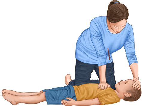 How CPR is performed on a child - First Aid Course