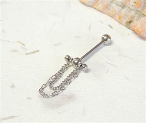 Chain Dangle VCH Vertical Hood Piercing Vertical Clitoral | Etsy
