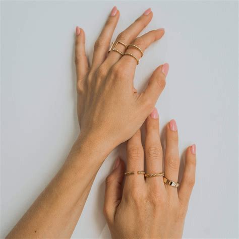 aspen double ring double ring rings dainty jewelry