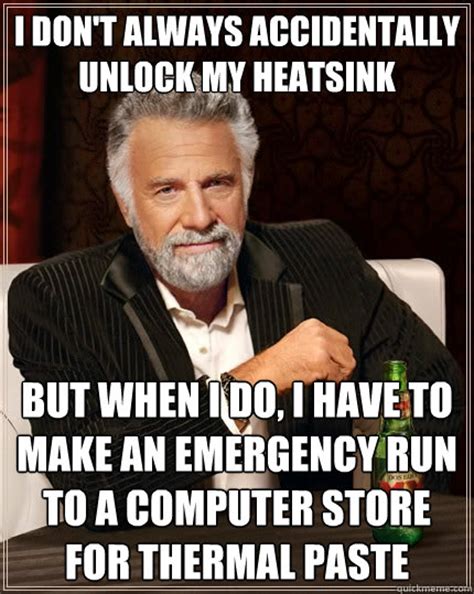 dont  accidentally unlock  heatsink