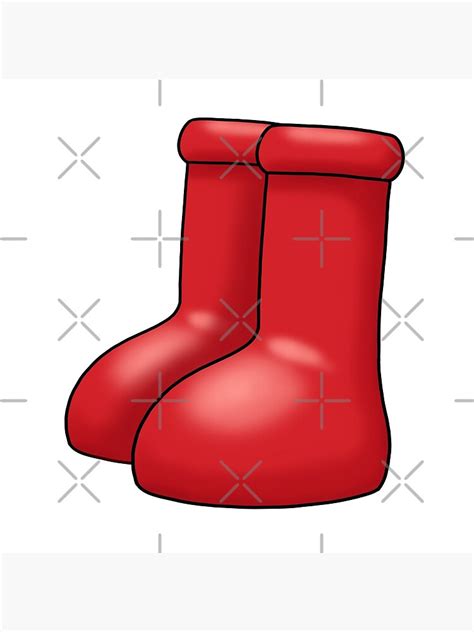 Big Red Boots Premium Matte Vertical Poster