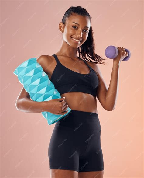 Premium Photo | Active weight training and fit woman on diet at gym for