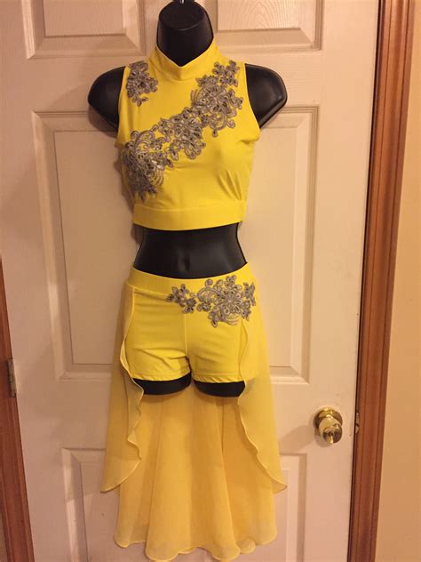 dance costumes yellow 2