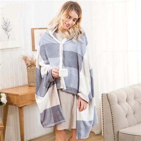 Deluxe Hooded Wearable Blanket for Adults - Franklin Hobart