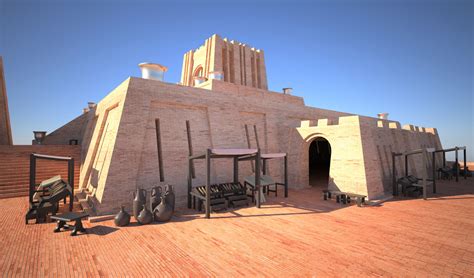 3D Sumerian Ziggurat Ur Model - TurboSquid 1305486