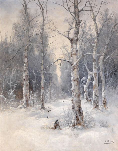 Karl Rosen (Russian/Latvia, 1864-1934) | Пейзажи, Живописные пейзажи ...