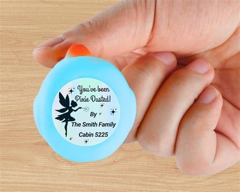 pixie dusted sticker personalized fish extender gift labels cruise gift