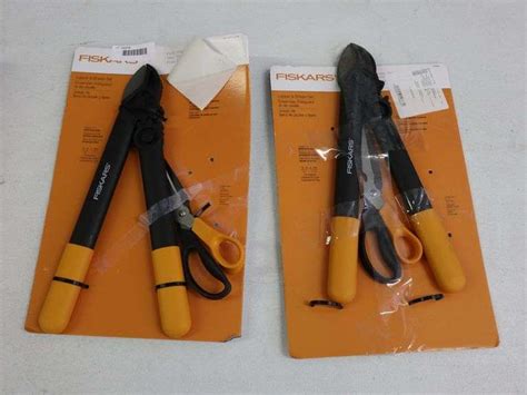 (2) Fiskars lopper and shear sets - Matthews Auctioneers