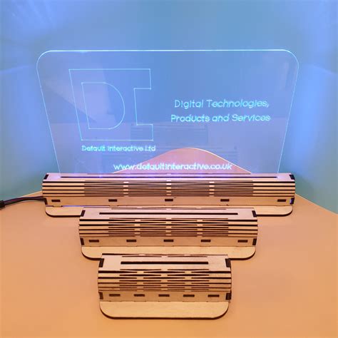 wood led light base  acrylic  william swoope blog