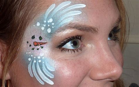 Christmas Face Painting - Snowman | Christmas face painting, Face ...