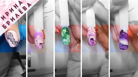 Дизайн ногтей натуральные текстуры гель лаком 💐 (Маникюр срез камня ...