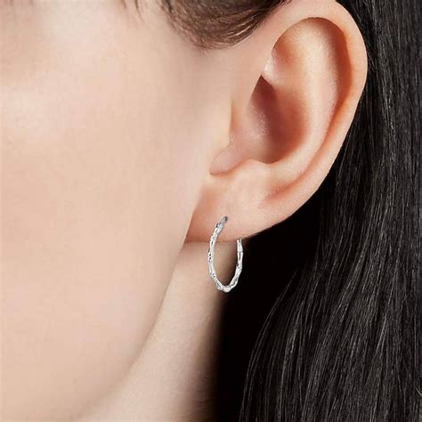 Сребърни обеци халки "Уважение" - Silenti Jewelry