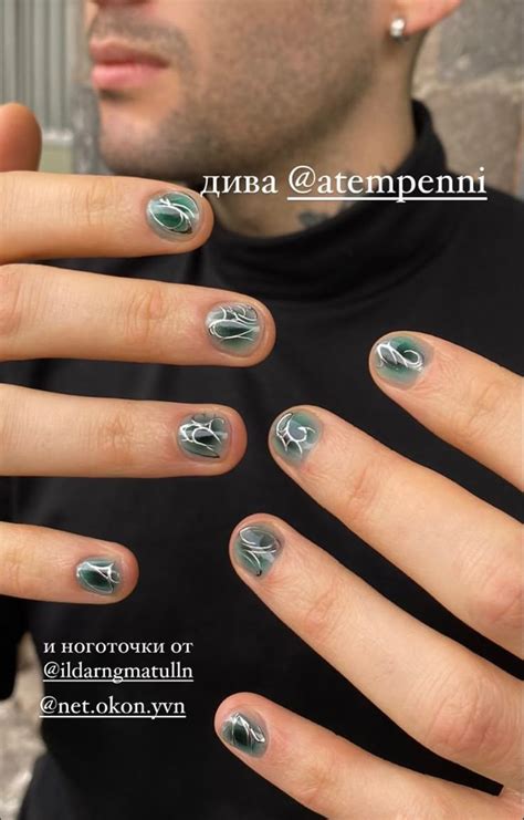 Pin by Alice Zh on nails | Punk nails, Mens nails, Hard nails