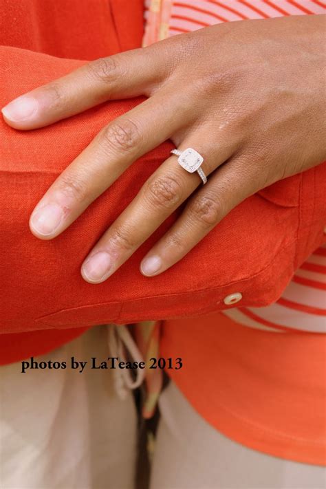 It starts with the ring. He asks her to marry him. She says yes, and he ...