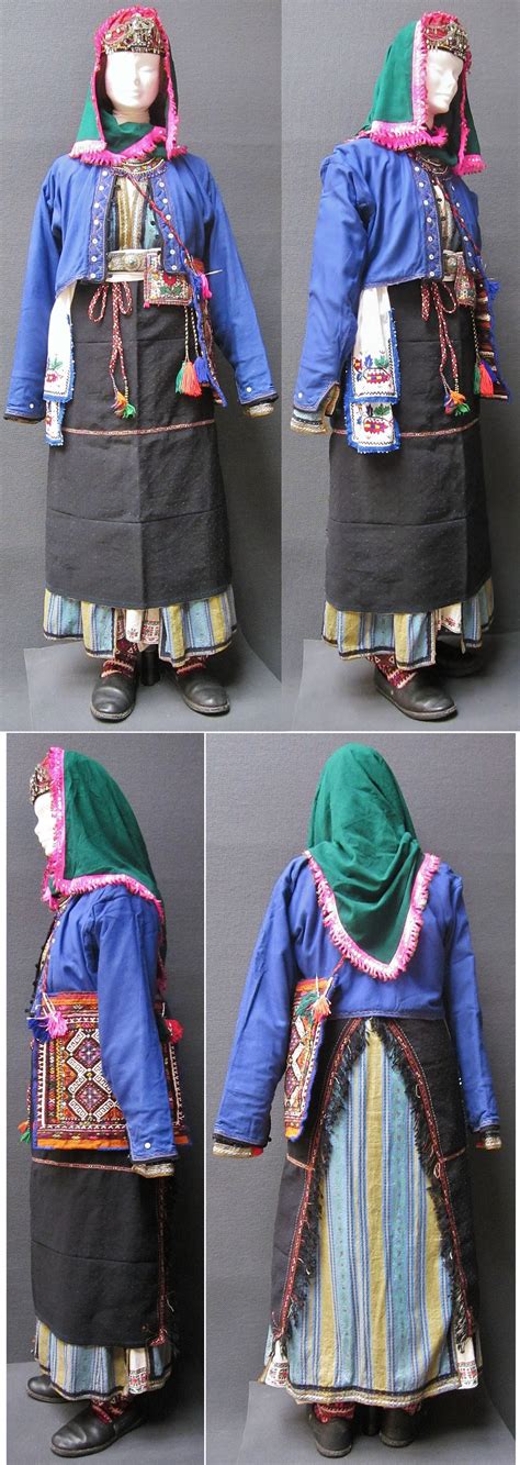 Traditional festive costume from the Turkish Alevi villages in the ...