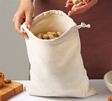 Мешок для хранения продуктов Доляна, лён, 25х30 | отзывы