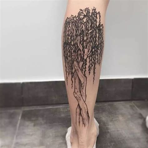 weeping willow tattoo exploring  beauty  symbolism