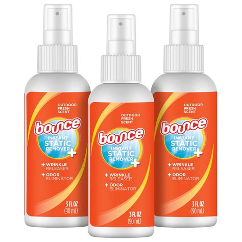 Bounce 3-in-1 Clothes Spray: Wrinkle Release, Odor Eliminator, Fabric