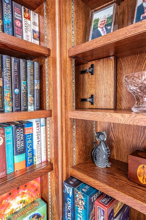 Oak Library with Secret Door