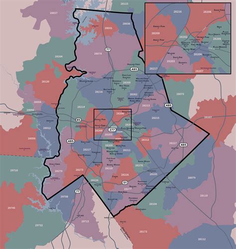 Sadie Slade - Charlotte, NC Zip Code Map