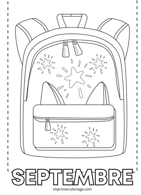 Coloriage du mois de septembre | Imprimer un coloriage gratuit